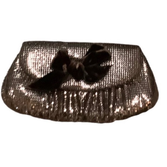 henri bendel Handbags - NWT! Henri Bendel x Felix Rey Brown Silver Metal Mesh Magnetic Clutch